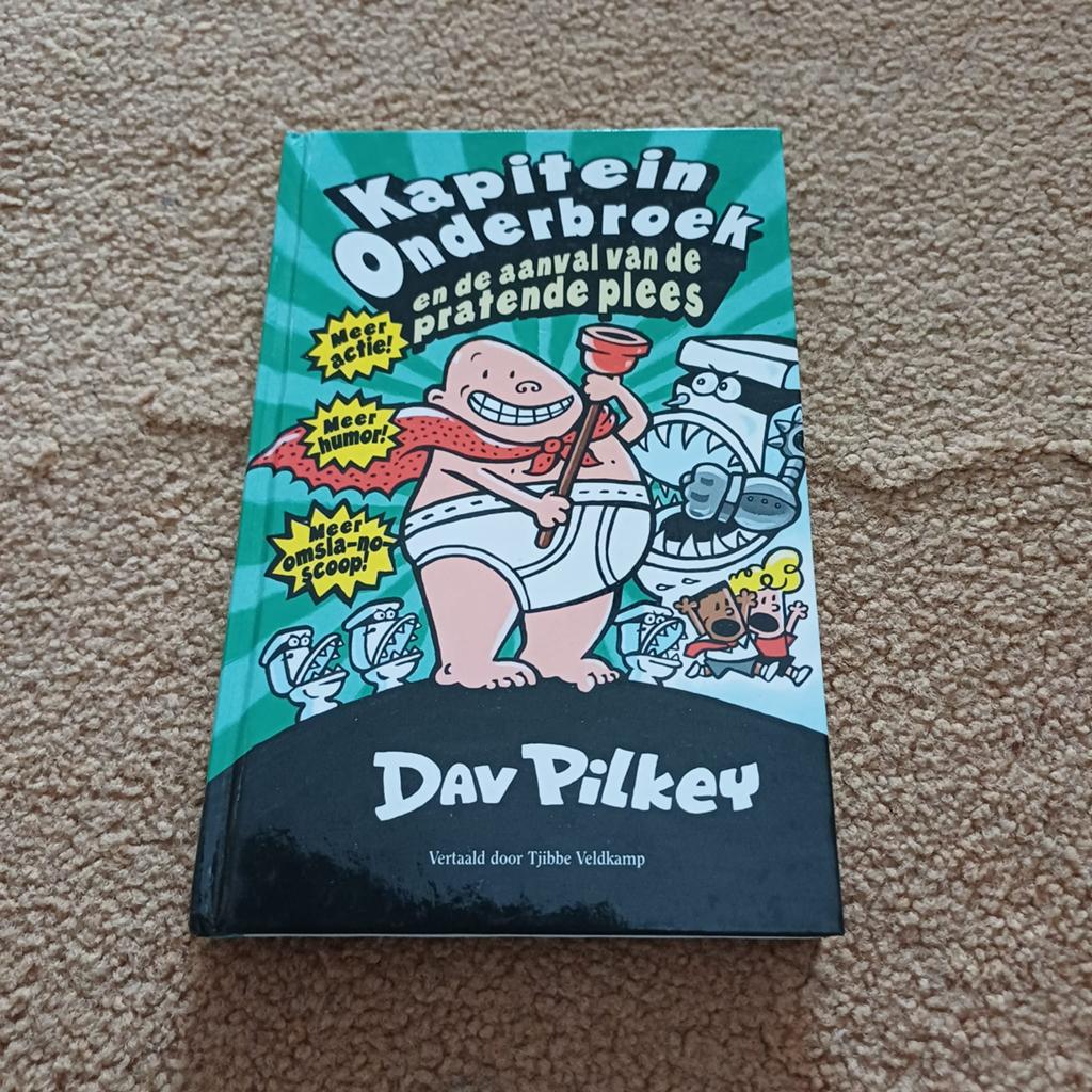 Leuk kapitein onderbroek boek, Boeken, Ophalen of Verzenden, Zo goed als nieuw, Verhalen