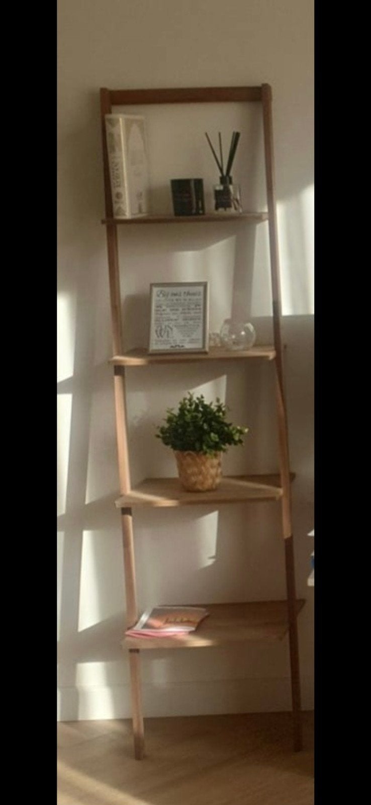 Houten ladderrek decoratie ladder, Ophalen, Gebruikt