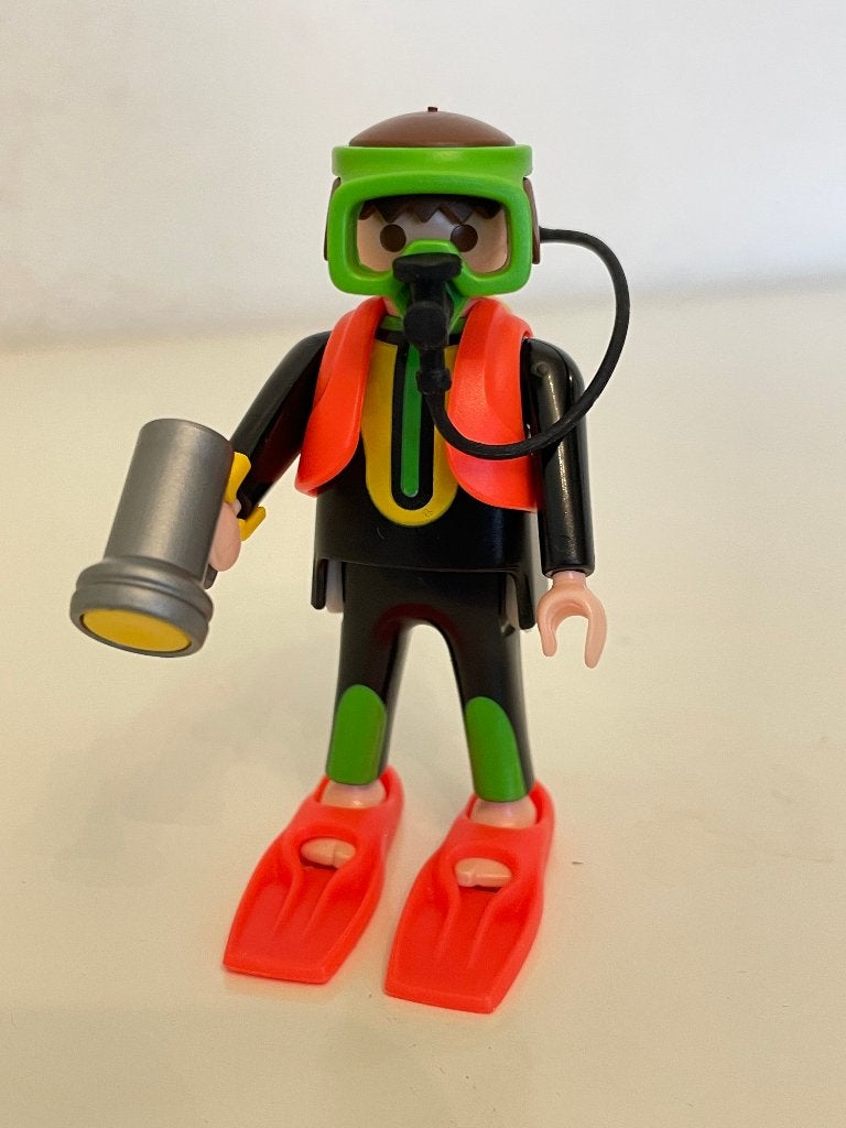 Playmobil Duiker 4596 - Met duikuitrusting, Complete set, Ophalen of Verzenden, Zo goed als nieuw, Sports & action