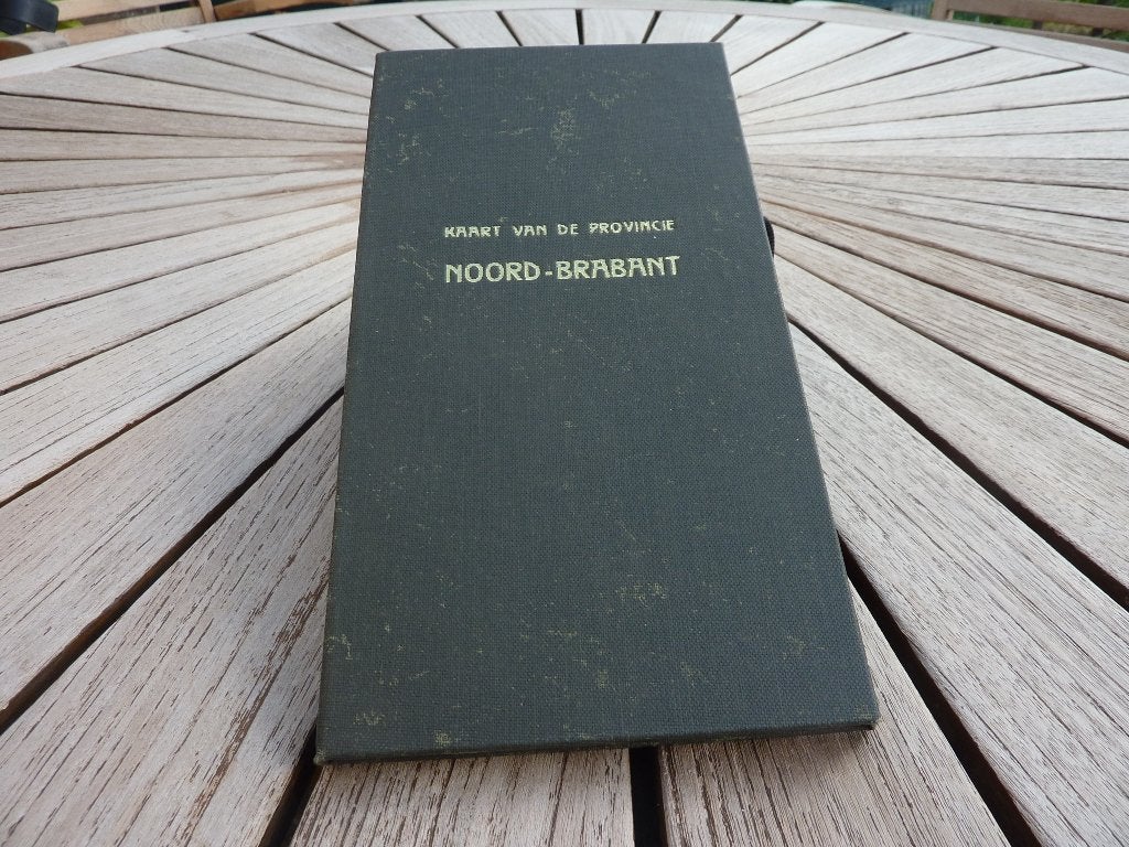 Noord-Brabant, kaart van de provincie, Verzenden, 1800 tot 2000, Landkaart, Zo goed als nieuw