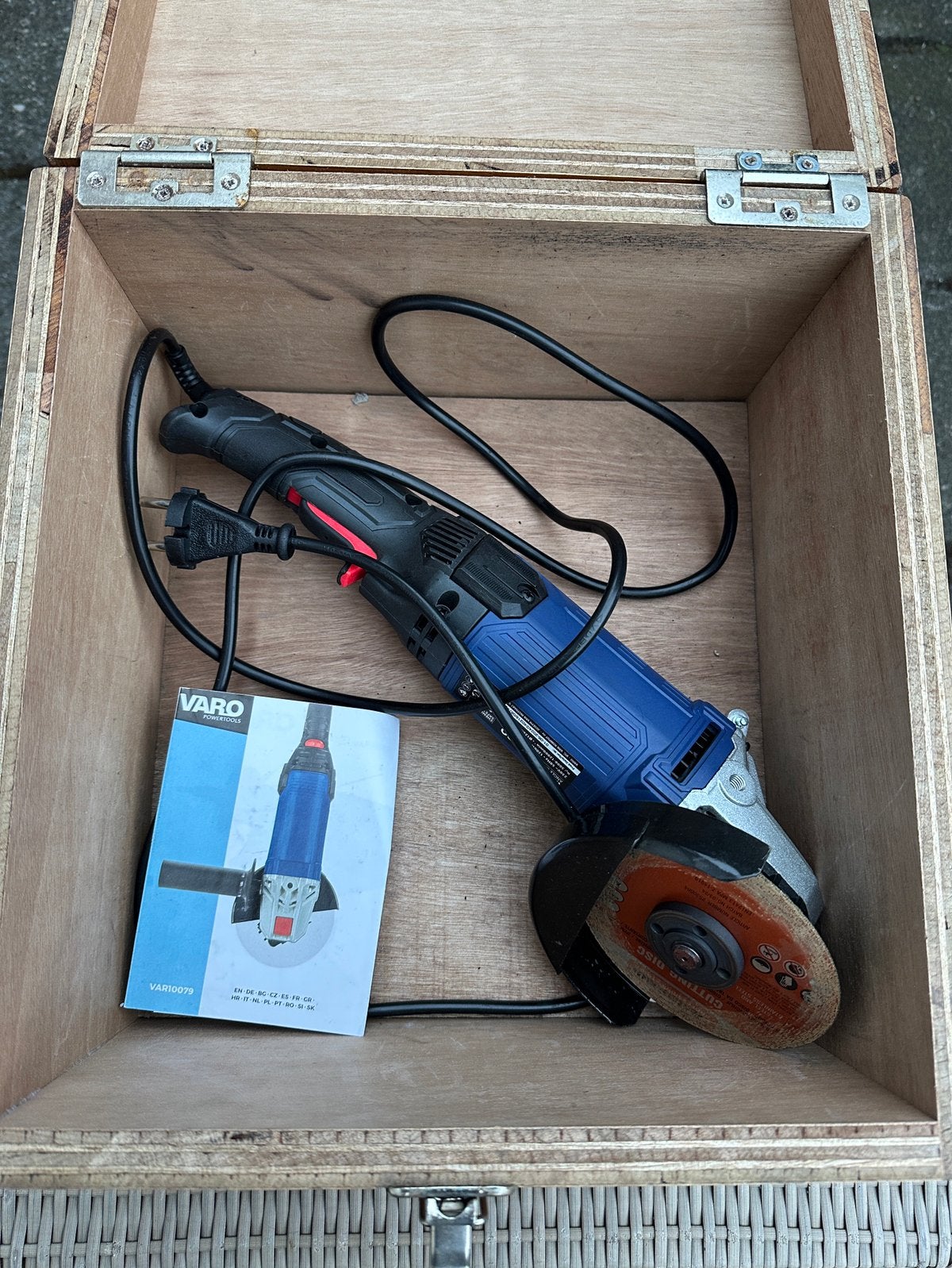 Varo slijptol, Doe-het-zelf en Verbouw, Ophalen of Verzenden, Zo goed als nieuw, 1000 watt of meer, Haakse handslijpmachine