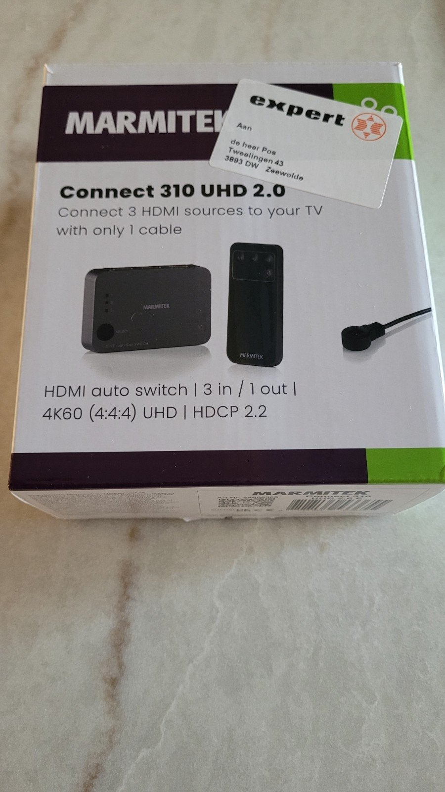 Marmitek hdmi switch met afstand bediening, Computers en Software, USB Sticks, Verzenden, Nieuw