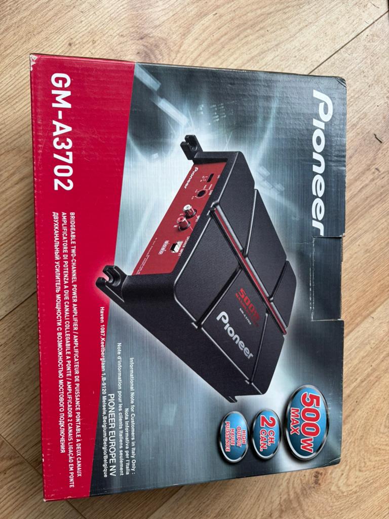 Pioneer GM-A3702 2-Kanaals Versterker 500W Nieuw, Ophalen of Verzenden, Minidisc-recorder