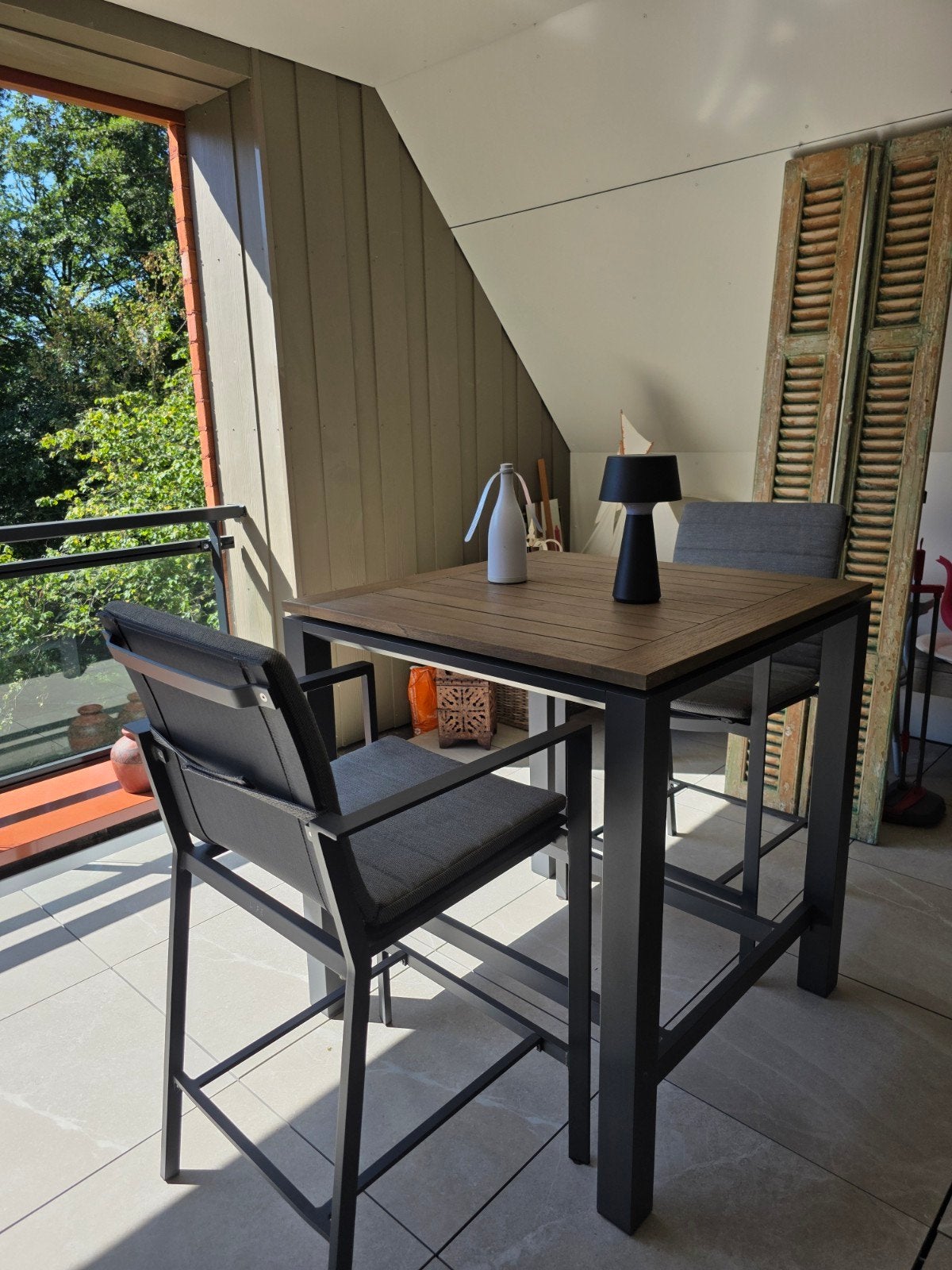LUXE LIFE CONCEPT BARSET., Ophalen, Zo goed als nieuw, Teakhout, 2 zitplaatsen