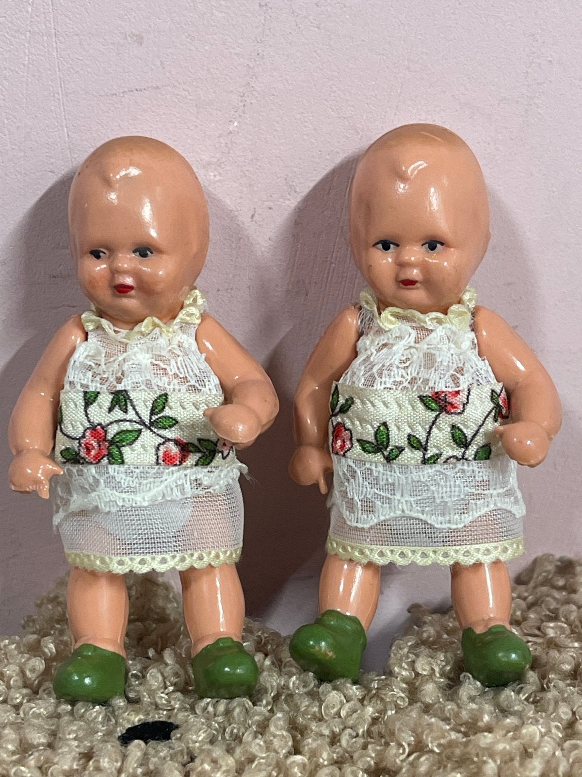 Set van 2 prachtige Edi popjes - 7 cm, Ophalen of Verzenden, Gebruikt, Pop