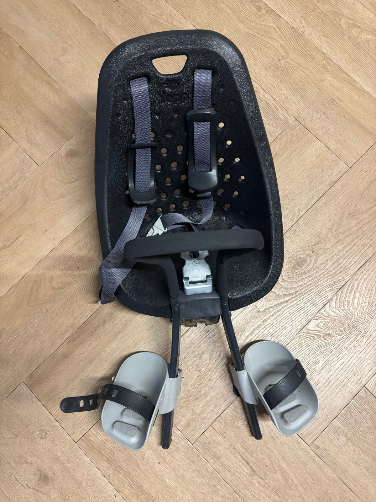Yepp Mini Voorzitje met Adapter en Windscherm, Voorzitje, Ophalen of Verzenden, 0 t/m 13 kg, Gebruikt