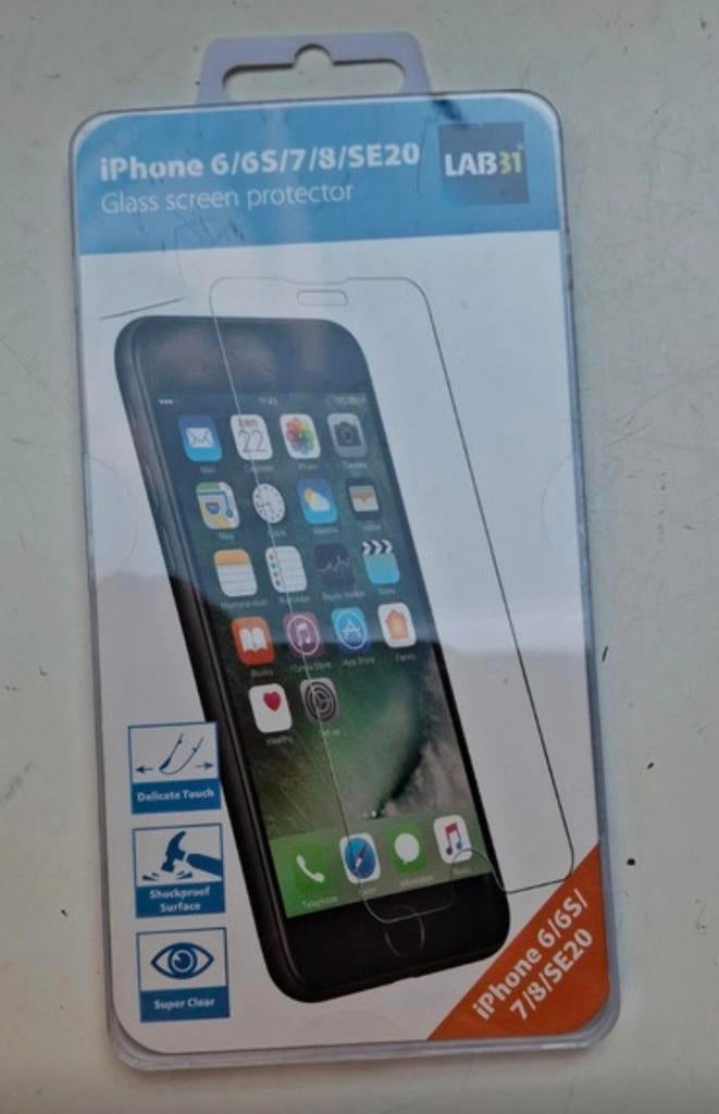 Screenprotector iPhone 6/6S/7/8/SE20 - Nieuw, Telecommunicatie, Mobiele telefoons | Hoesjes en Frontjes | Apple iPhone, Krasbestendig