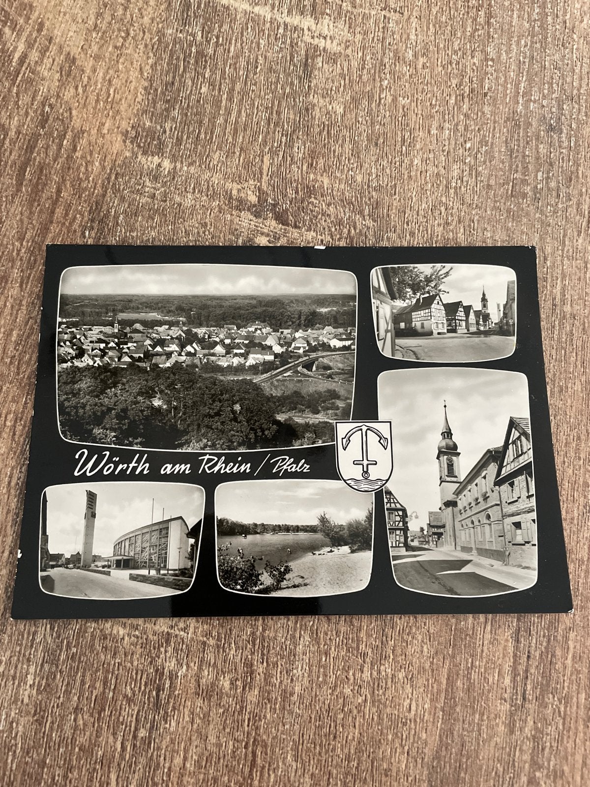 Oude Ansichtkaart Wörth am Rhein / Pfalz - Zwart-wit, Ophalen of Verzenden, 1960 tot 1980, Gelopen, Duitsland