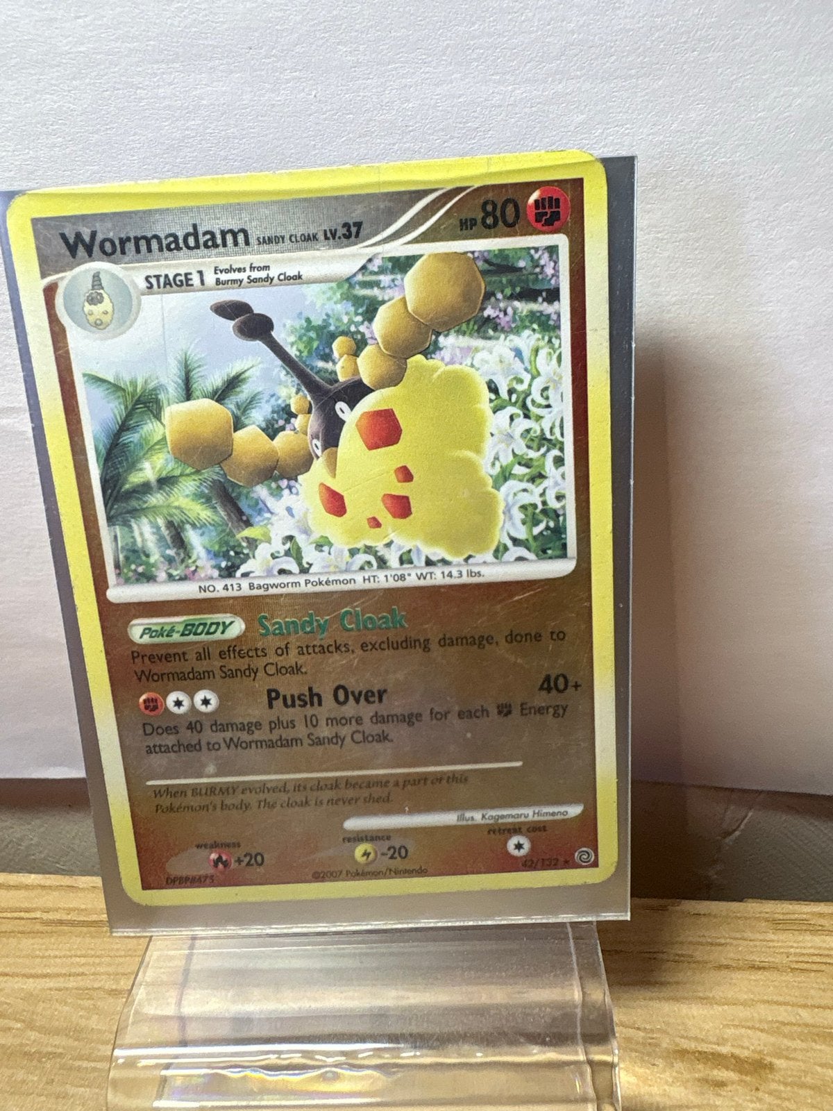 Wormadam Pokémon Kaart HP 80, Ophalen of Verzenden, Gebruikt, Losse kaart