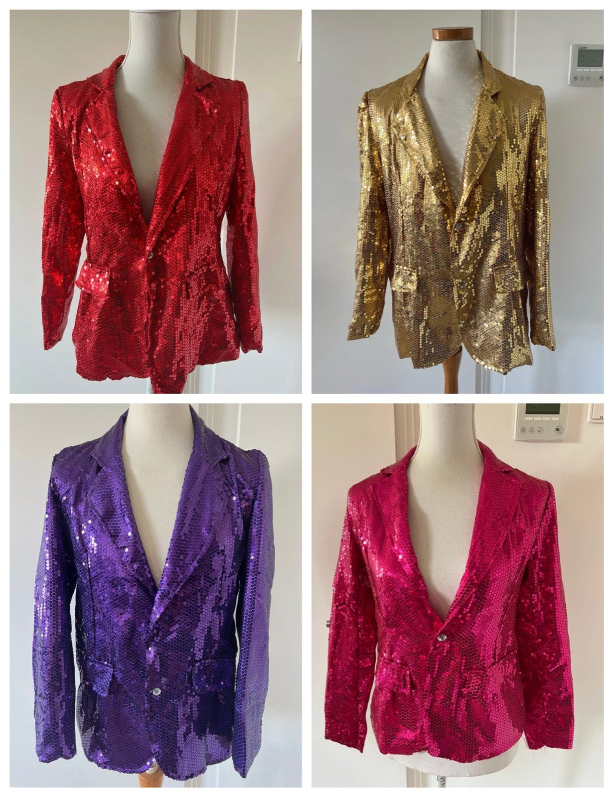 Glitter Jasjes Colbert - verschillende maten en kleiren, Ophalen of Verzenden, Nieuw, Carnaval, Kleding