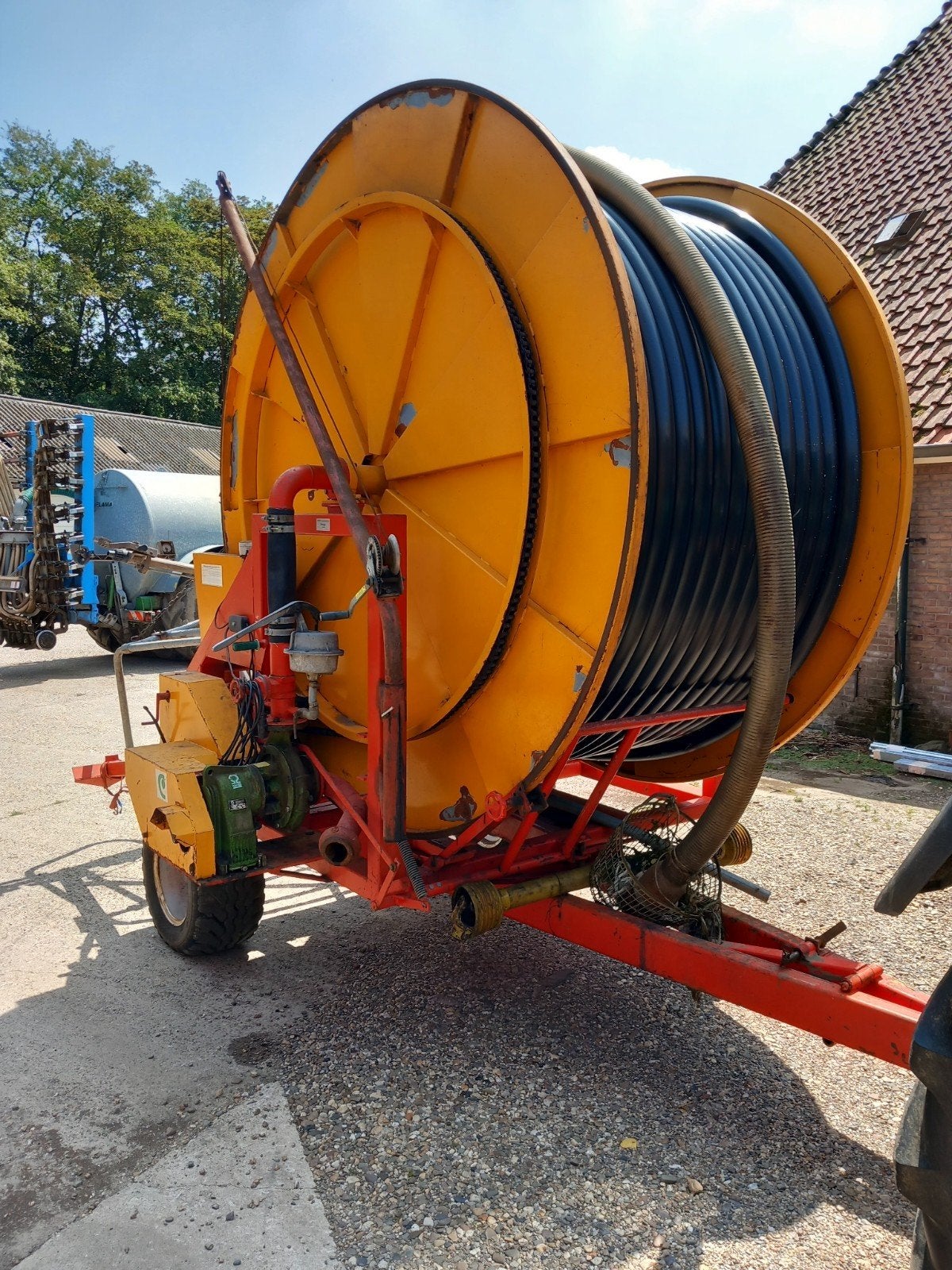 Regenhaspel met pomp, BAV Kiepper, Ophalen, Fruitteelt, Beregening en Drainage