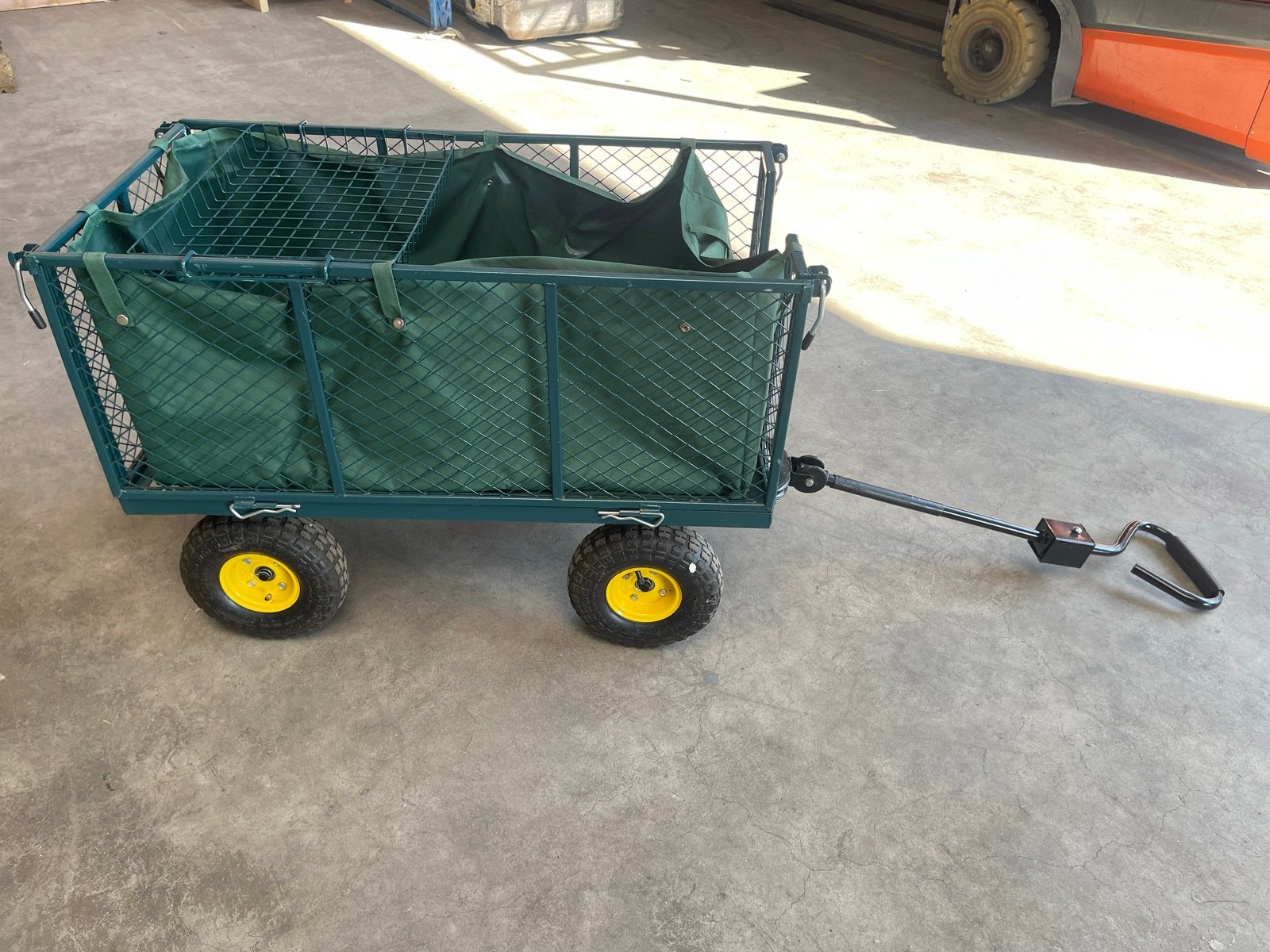 Stevige Tuinwagen met Afneembare Zijwanden en Zeil, Ophalen, Gebruikt
