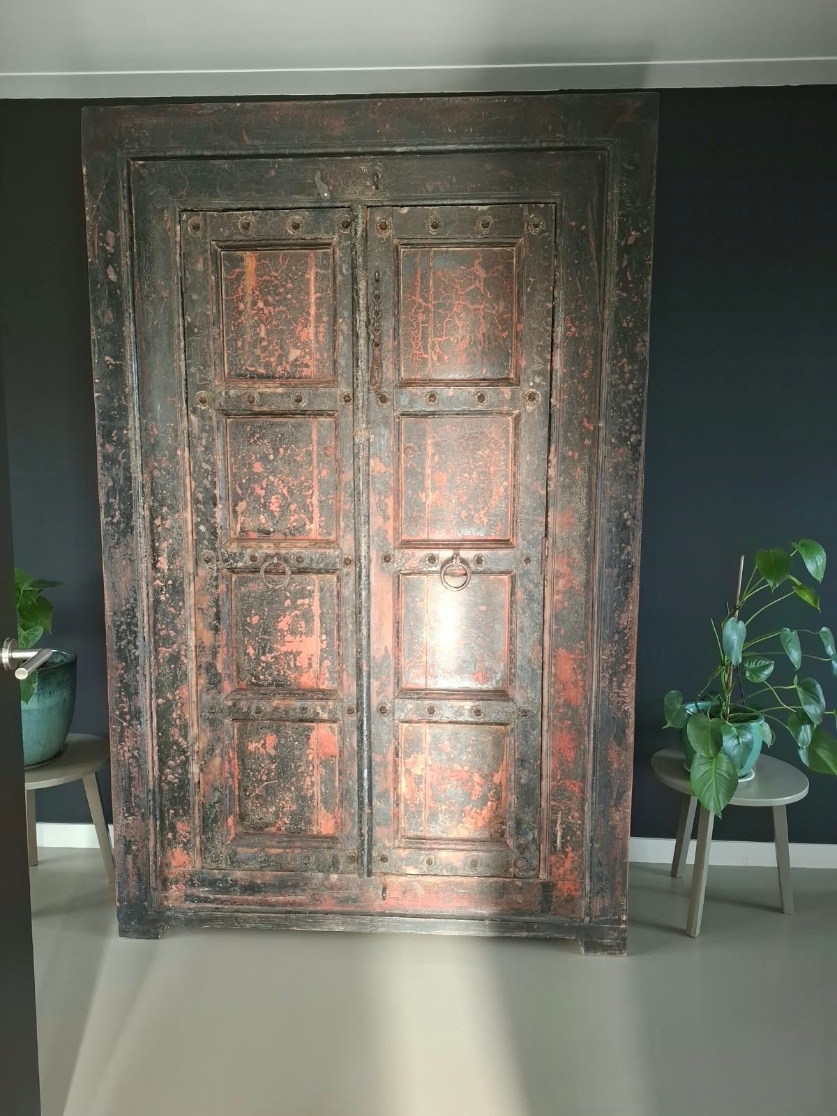 Authentieke Indiase houten kast – unieke vintage kast, Ophalen