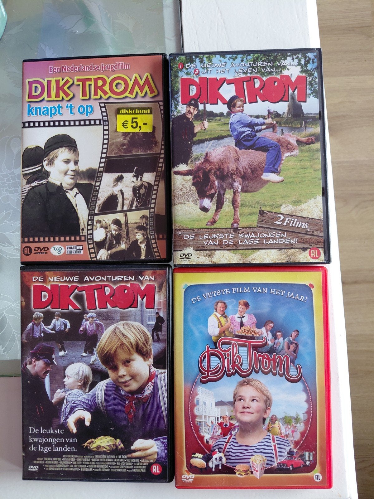 Dik Trom DVD-set (4 stuks) – Klassiekers & Moderne Film!, Alle leeftijden, Ophalen of Verzenden, Zo goed als nieuw, Familie