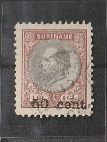 Suriname 1900 NVPH 39, Ophalen of Verzenden, Gestempeld