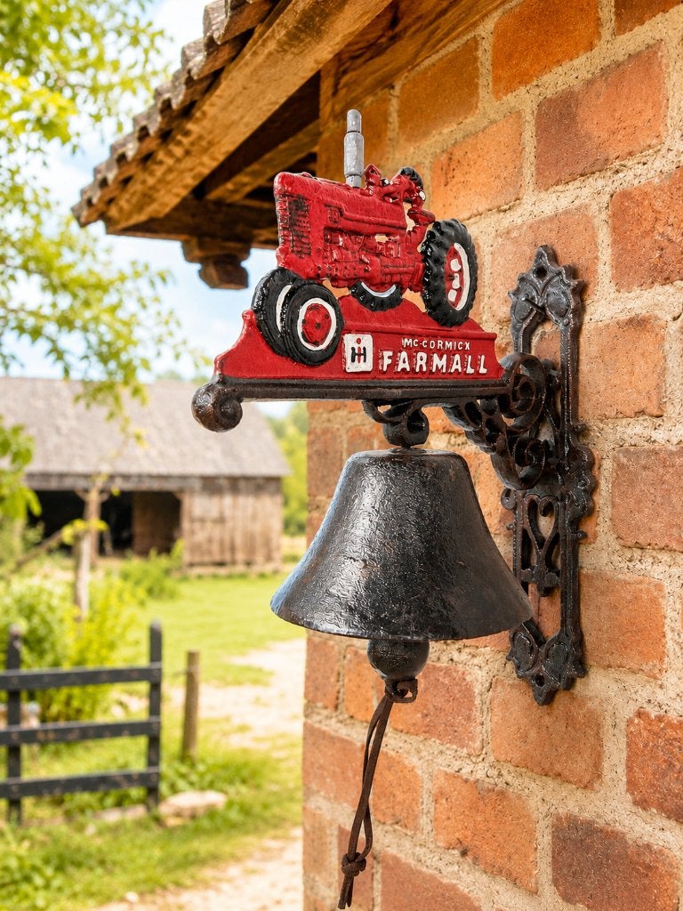 MC CORMICK / FARMALL/ DEURBEL / tractor, Huis en tuin decoratie Marie, Nieuw, Info@huisentuindecoratiemarie.nl, Peize