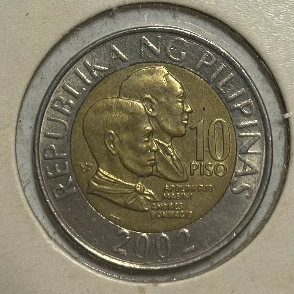 10 piso Filipijnen 2002, Ophalen of Verzenden, Zuidoost-Azië