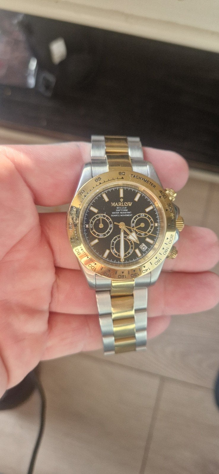 Marlow Miller Herenhorloge - Stijlvol en Robuust, Overige merken, Staal, Gebruikt, Staal