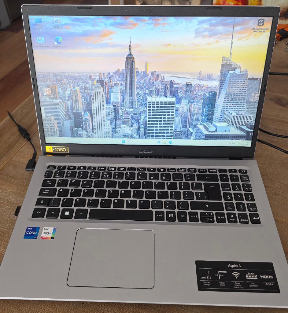 Acer Aspire 3 A315-58 (i7-1165G7, 16GB, 1TB SSD), Acer Aspire 3 A315, Gebruikt, 2 tot 3 Ghz, Ophalen of Verzenden