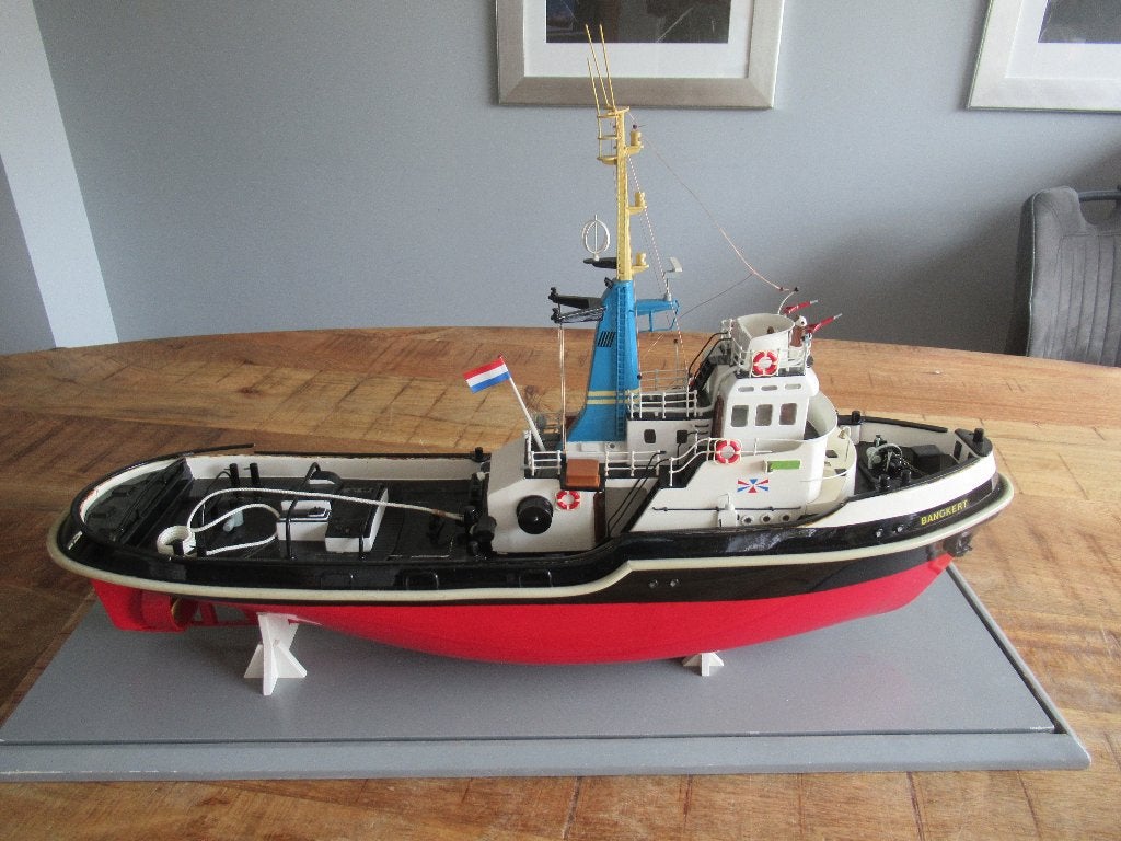 De Banckert sleepboot 1:50 in zeer mooie opgebouwde staat,, Ophalen of Verzenden, Zo goed als nieuw, 1:32 tot 1:50