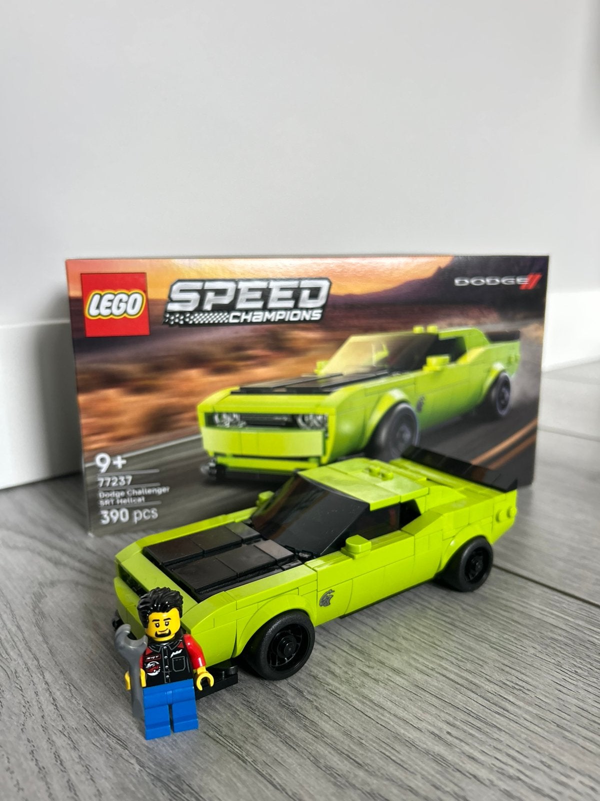 Lego Dodge Challenger SRT Hellcat speed champions, Overige thema's, Lego, Ophalen of Verzenden, Zo goed als nieuw