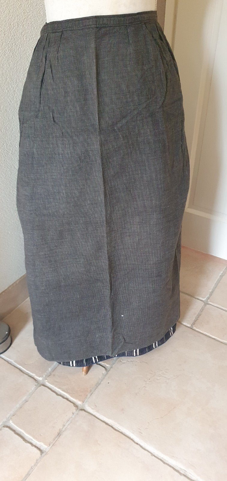 Antiek werkschort schootje streekdracht klederdracht, Antiek en Kunst, Antiek | Kleding en Accessoires, Ophalen of Verzenden