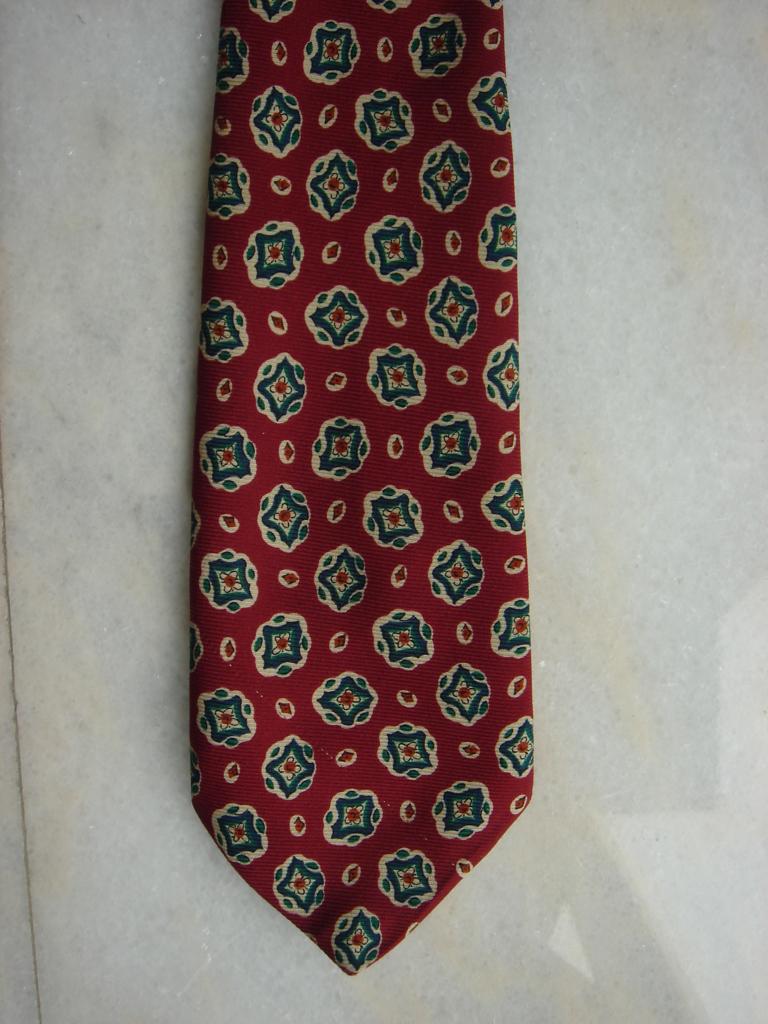 Rode bewerkte stropdas CenA, Kleding | Heren, Stropdassen, Met patroon, Gedragen, Rood, C&A