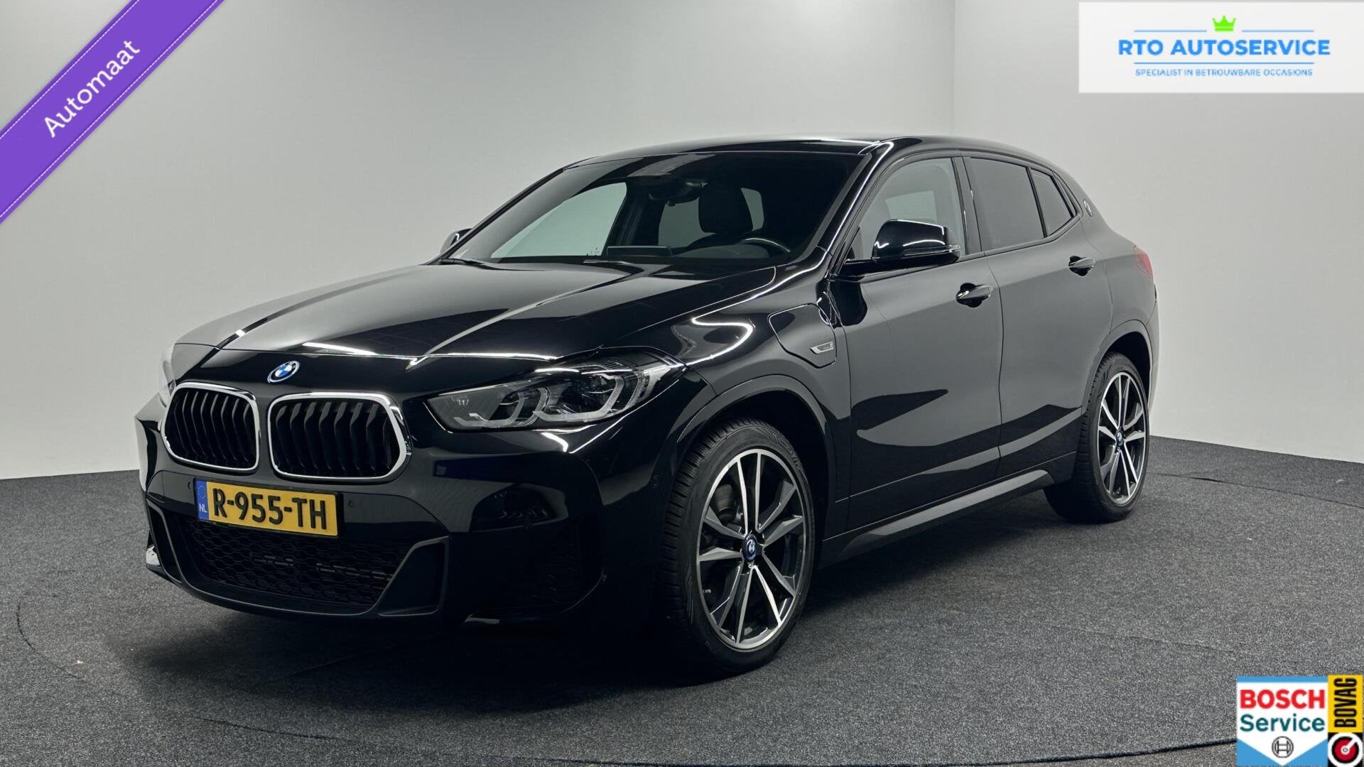 BMW X2 xDrive25e High Executive M-Sport|SOH 92%|LEER HEAD-UP, Auto's, Automaat, Gebruikt, Met garantie (alle), Zwart