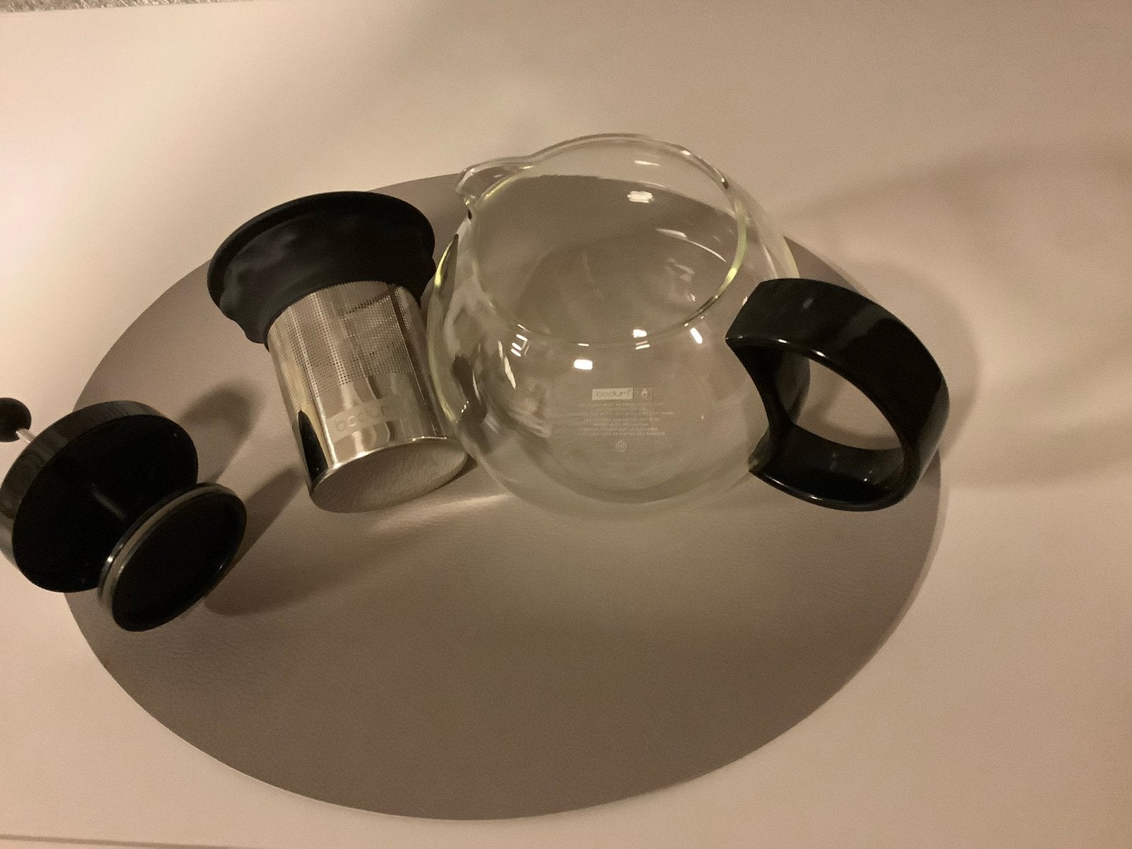 Bodum theepot met filter - 1 liter, Theepot/fluitketel, Glas, Bodum, Ophalen of Verzenden