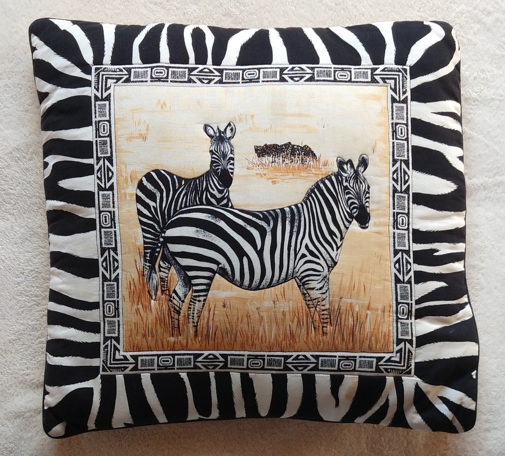 kussen sloop safari zebra print, volgnr 7, Wasbaar, Meerkleurig, Vierkant, Ophalen of Verzenden