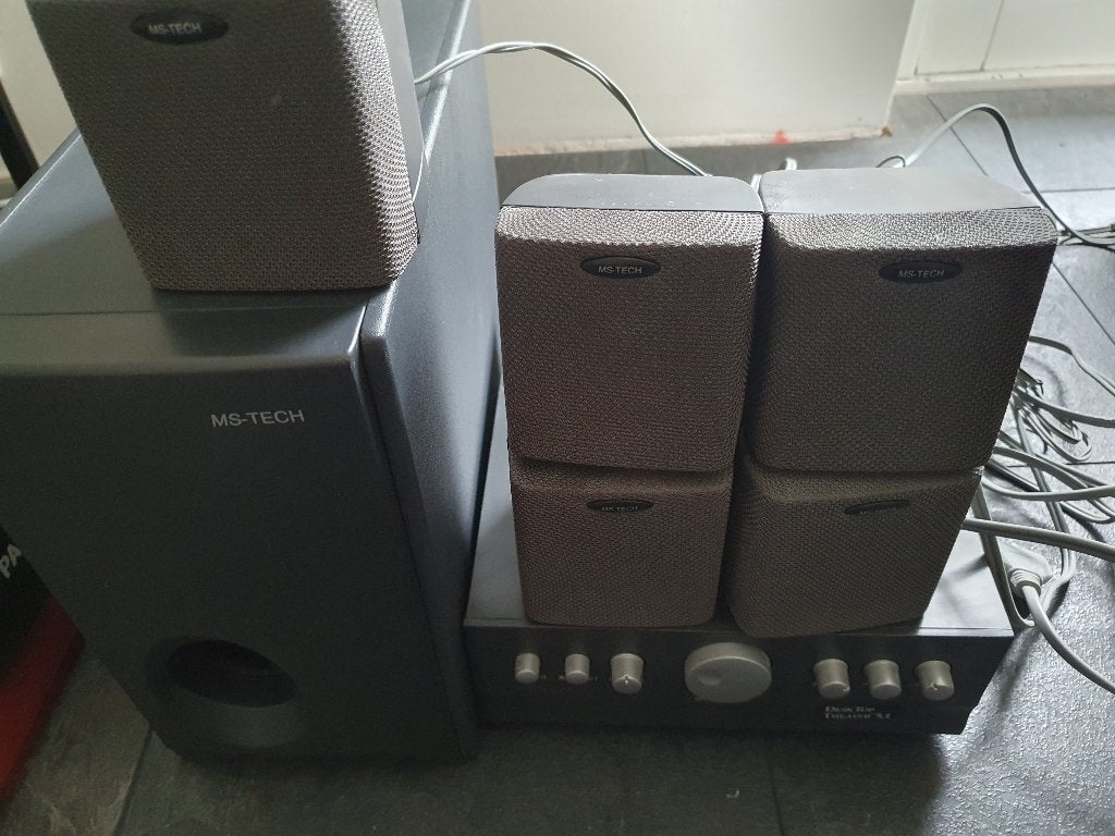 5.1 surround set inclusief versterker, Computers en Software, Ophalen of Verzenden, Nieuw, Audiokanaal 5.1, Ms-tech