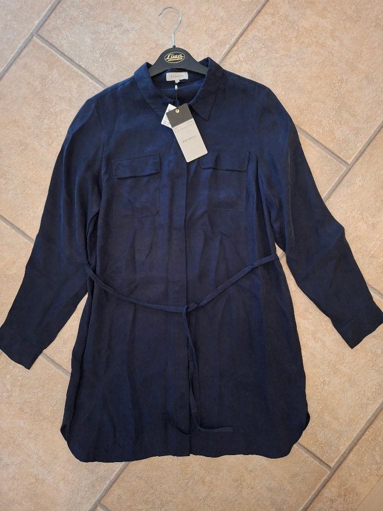 NIEUW MET KAARTJE Promiss jurk blauw satijnlook maat 42, Kleding | Dames, Jurken, Promiss, Blauw, Maat 42/44 (L), Nieuw