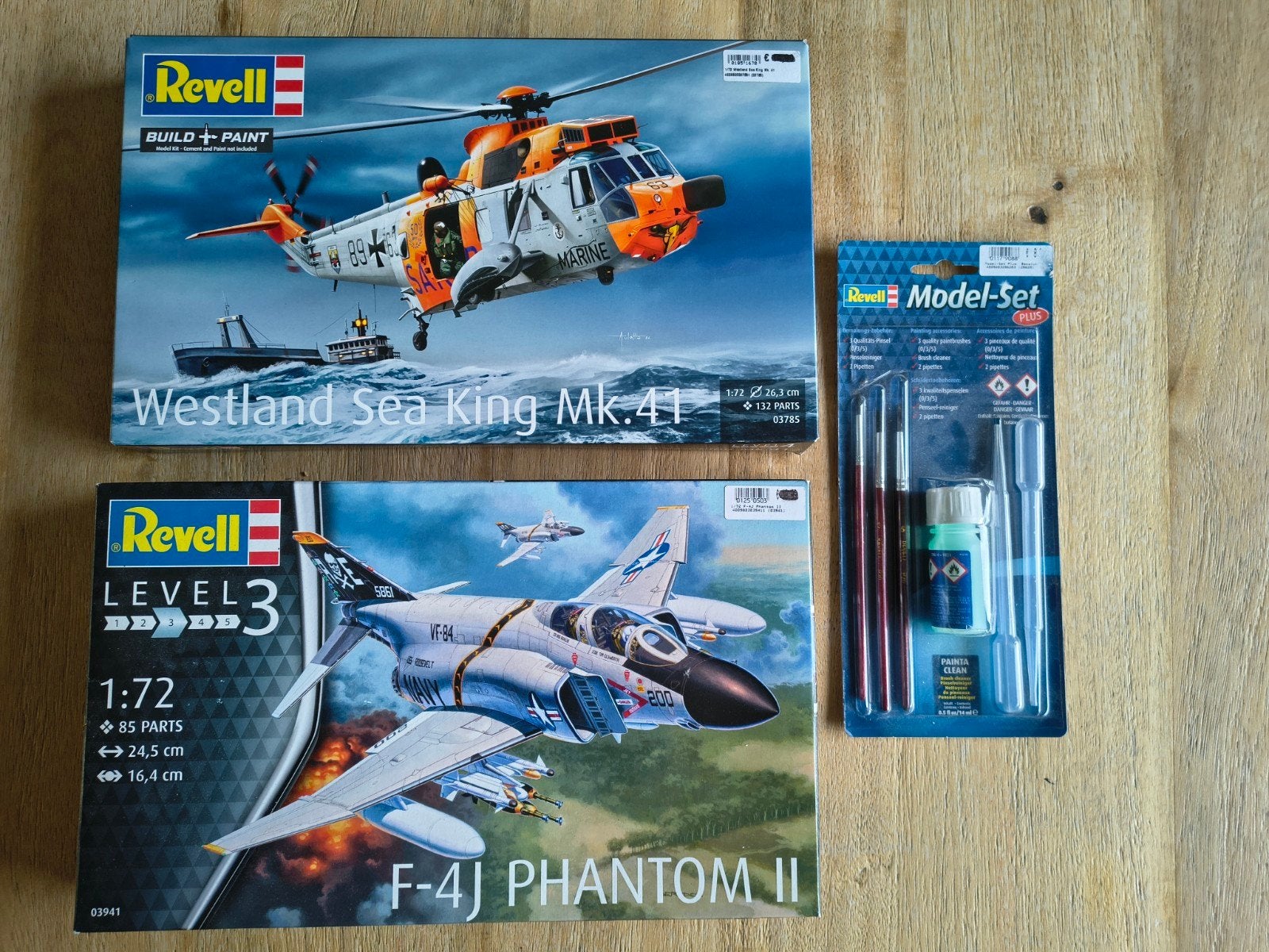 Revell modelbouw set 1:72 - Sea King Mk.41 & F-4J Phantom II, Ophalen of Verzenden, Nieuw, 1:72 tot 1:144, Revell