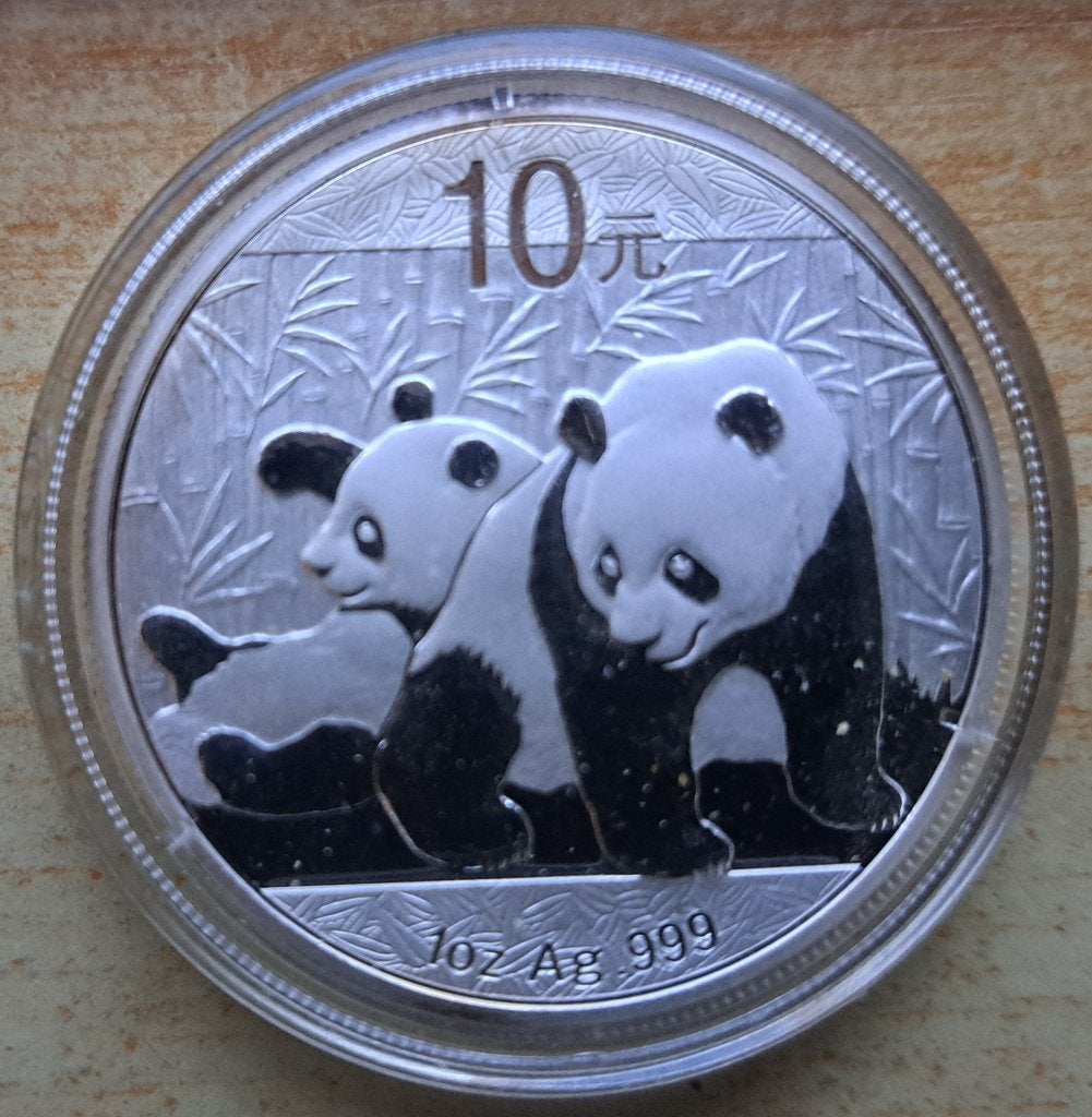 China, Panda 2010 - 1 Oz. puur zilver, Ophalen of Verzenden, Oost-Azië, Losse munt, Zilver