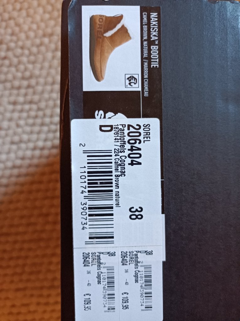 Nieuwe sloffen Sorel maat 38, Bruin, Nieuw, Pantoffels of Sloffen, Sorel