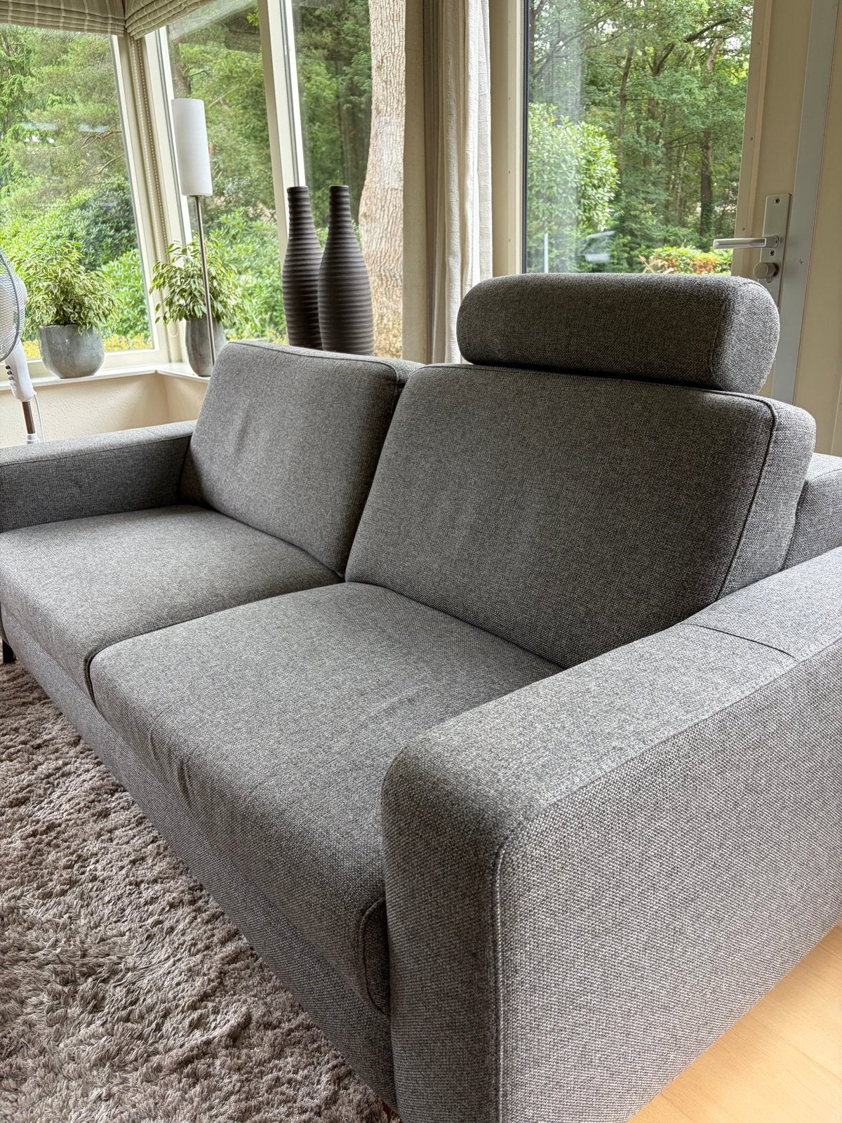 Henders & Hazel 3-zits bank met hoofdsteun, zeer goede staat, Huis en Inrichting, Banken | Bankstellen, Ophalen, Minder dan 75 cm