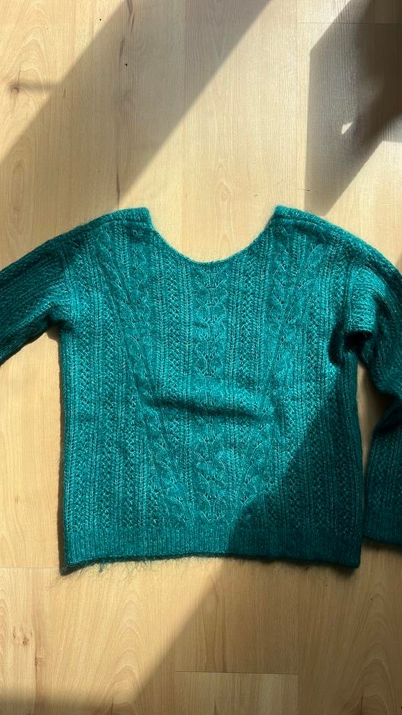 Groene wollen trui van Sezane maat m, Verzenden, Zo goed als nieuw, Maat 38/40 (M), Groen