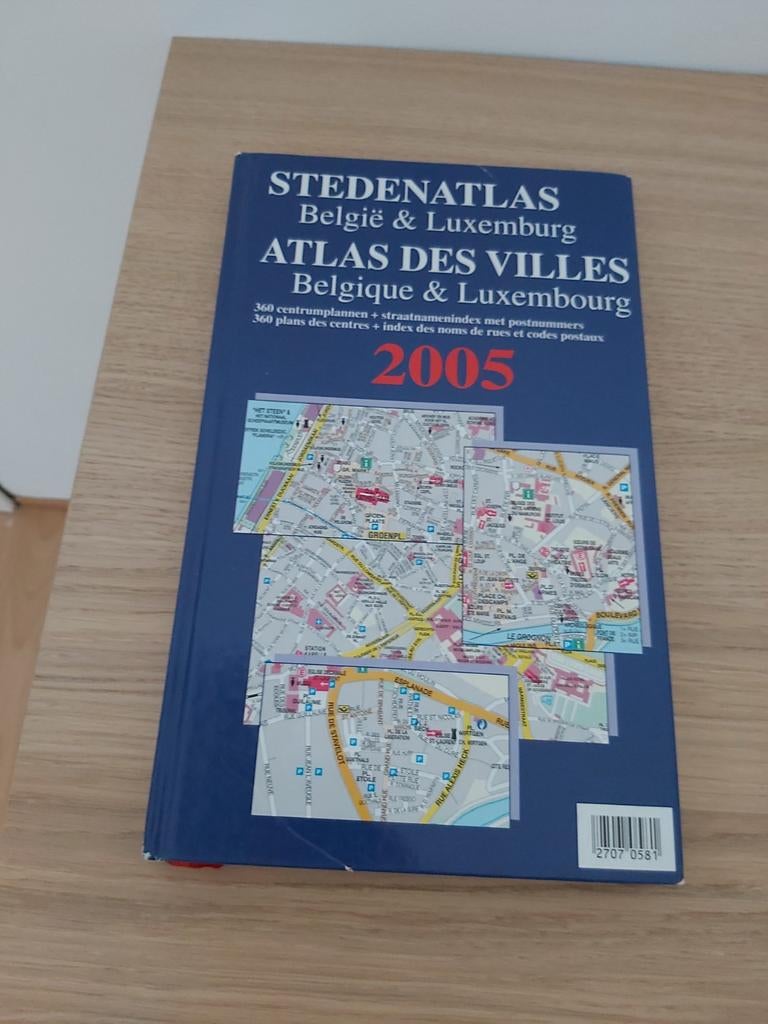 Stedenatlas België Luxemburg mooie staat, Ophalen, 1800 tot 2000, Nederland, Landkaart