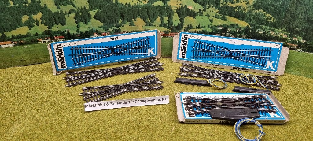 Marklin K wissels serie 2257/2275/2260/2259/7549, Hobby en Vrije tijd, Wisselstroom, Analoog, Nieuw, Rails