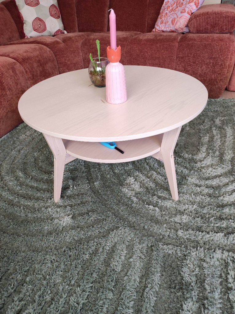 Aangeboden Salontafel IKEA JAKOBSFORS, Ophalen, 50 tot 100 cm, Rond, 50 tot 100 cm