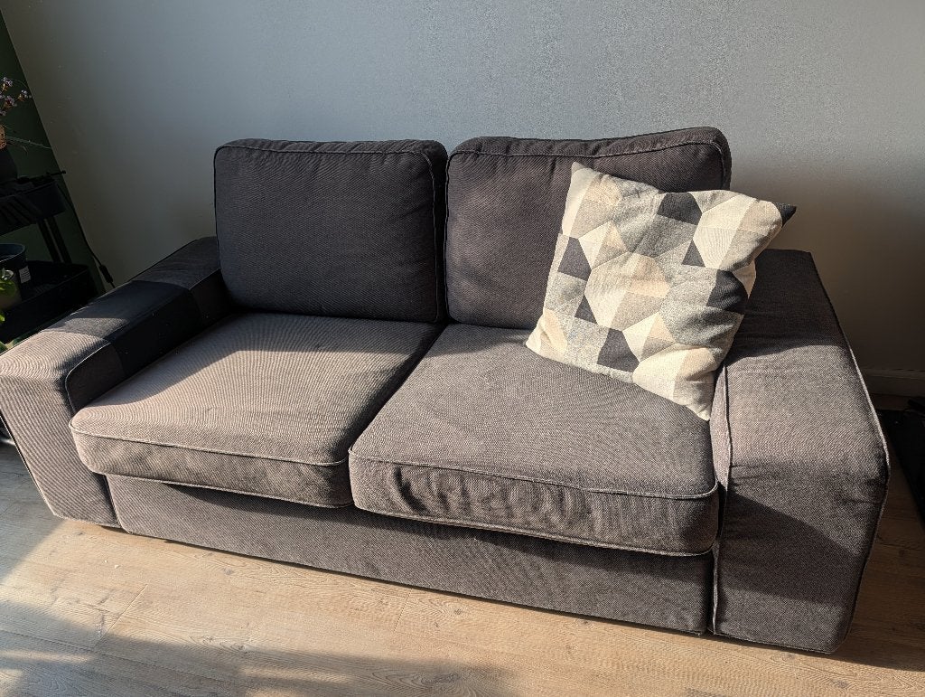 IKEA SÖRVALLEN 3-zitsbank grijs, Ophalen, Gebruikt, Driepersoons, 75 tot 100 cm