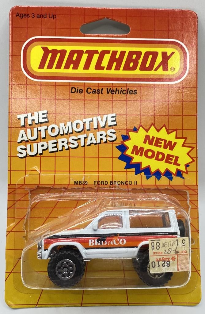 Matchbox 35H-1 Ford Bronco II    BRONCO, Ophalen of Verzenden, Zo goed als nieuw, Auto