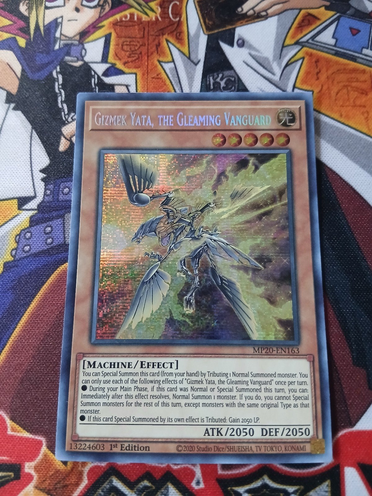 Gizmek Yata the Gleaming Vanguard - Secret Rare MP20 - YGO, Ophalen of Verzenden, Zo goed als nieuw, Foil