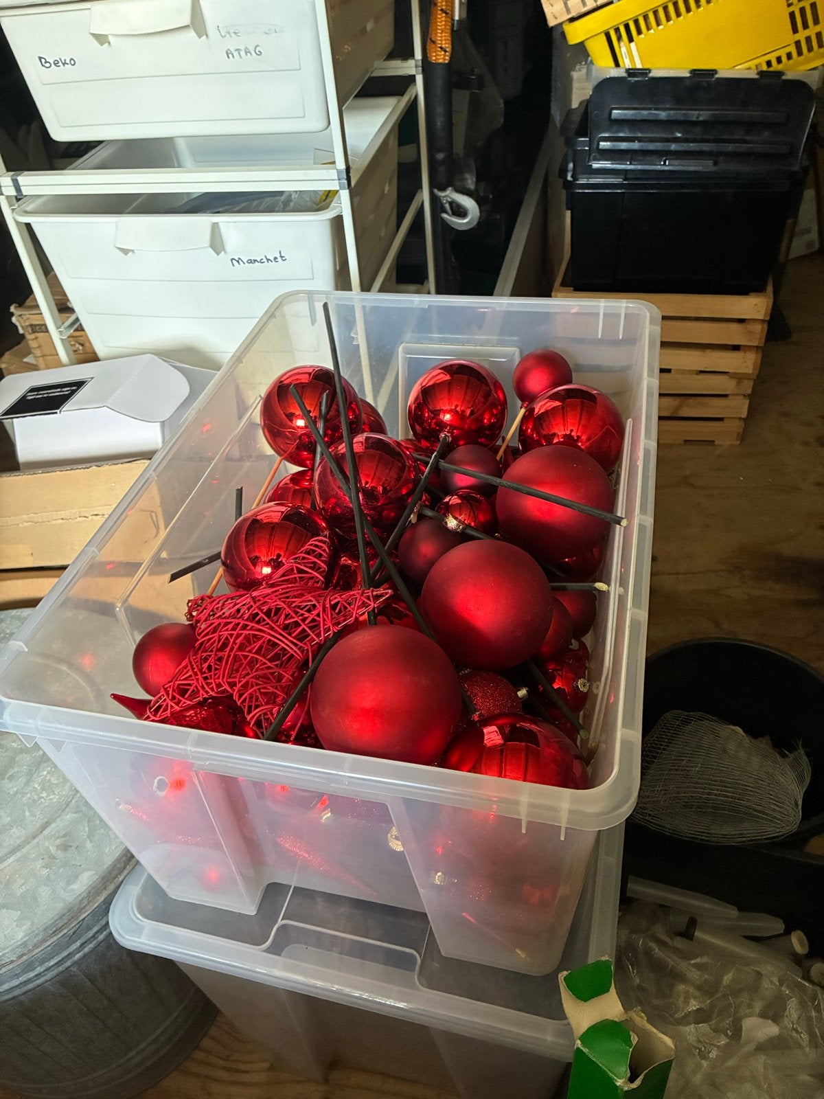 Kerst spullen, Ophalen, Gebruikt