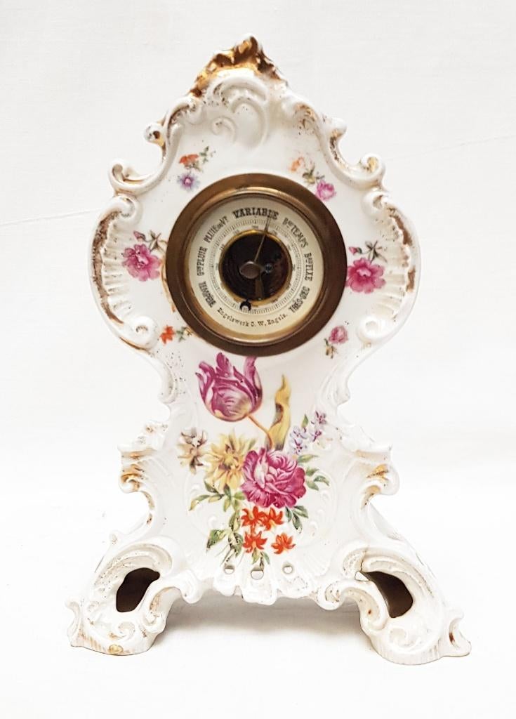 Barometer porselein., Antiek en Kunst, Curiosa en Brocante, Ophalen of Verzenden