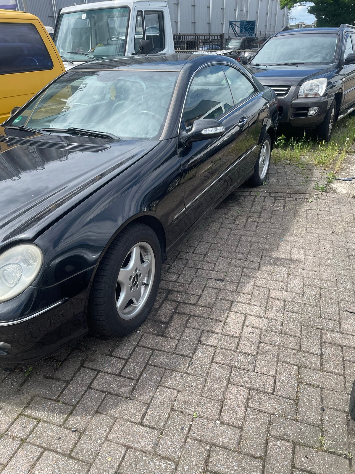 Mercedes Clk 240 te koop, Auto's, Automaat, Achterwielaandrijving, Zwart, Zwart