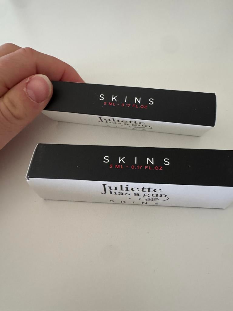 2x Juliette has a gun x SKINS parfum 5ml, Ophalen of Verzenden, Nieuw