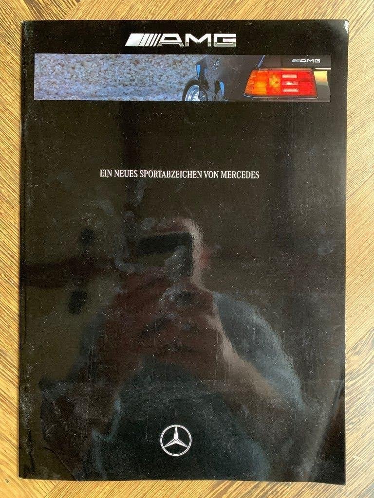 Folder, brochure Mercedes-Benz AMG 1992 Duitstalig, Zo goed als nieuw, Mercedes-Benz, Mercedes, Ophalen of Verzenden