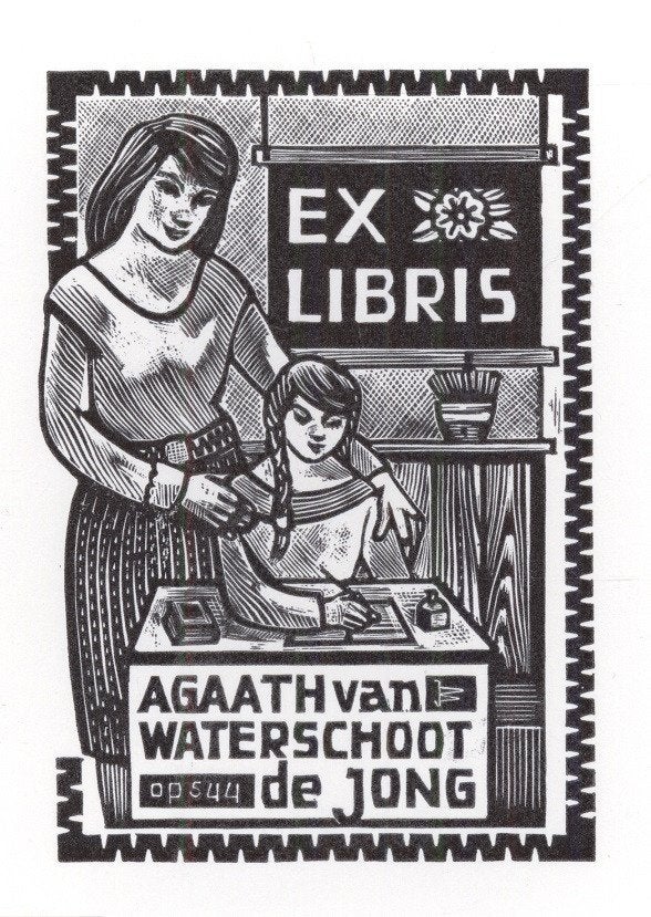 0561 Ex Libris Nederland : Jan Battermann, 1983, Verzenden, Ex libris