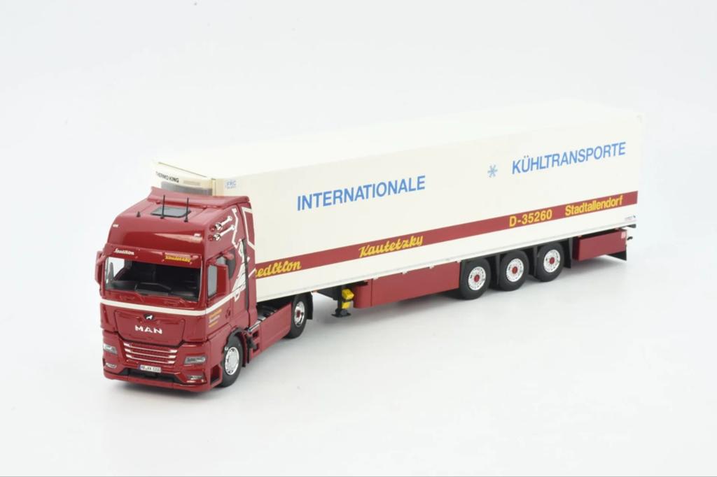 MAN TGX GX Kautetzky Kühlkoffer

tekno 1:50, Ophalen of Verzenden, Nieuw, Bus of Vrachtwagen, Wsi